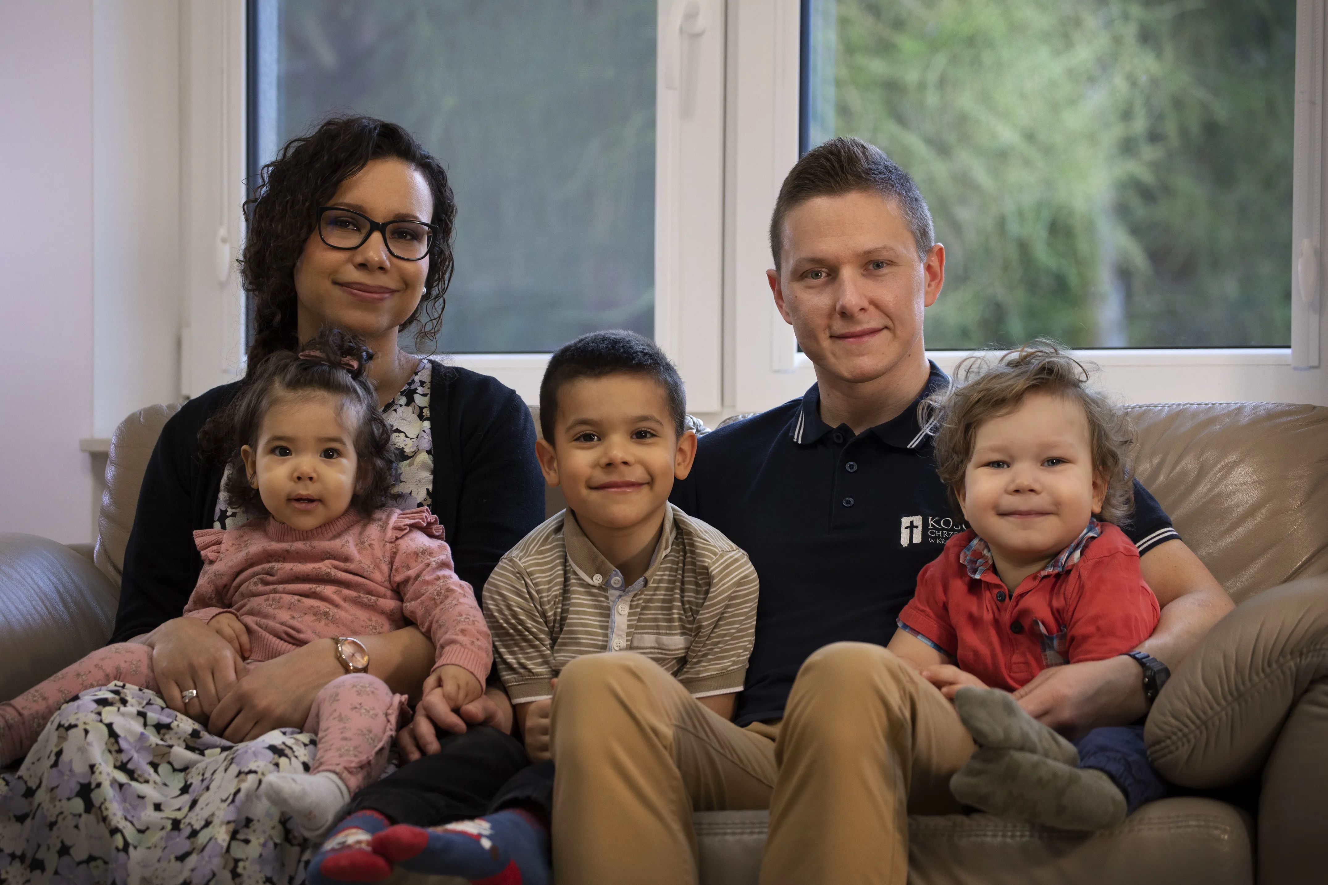 Pastor Adam Węgrzyk z rodziną